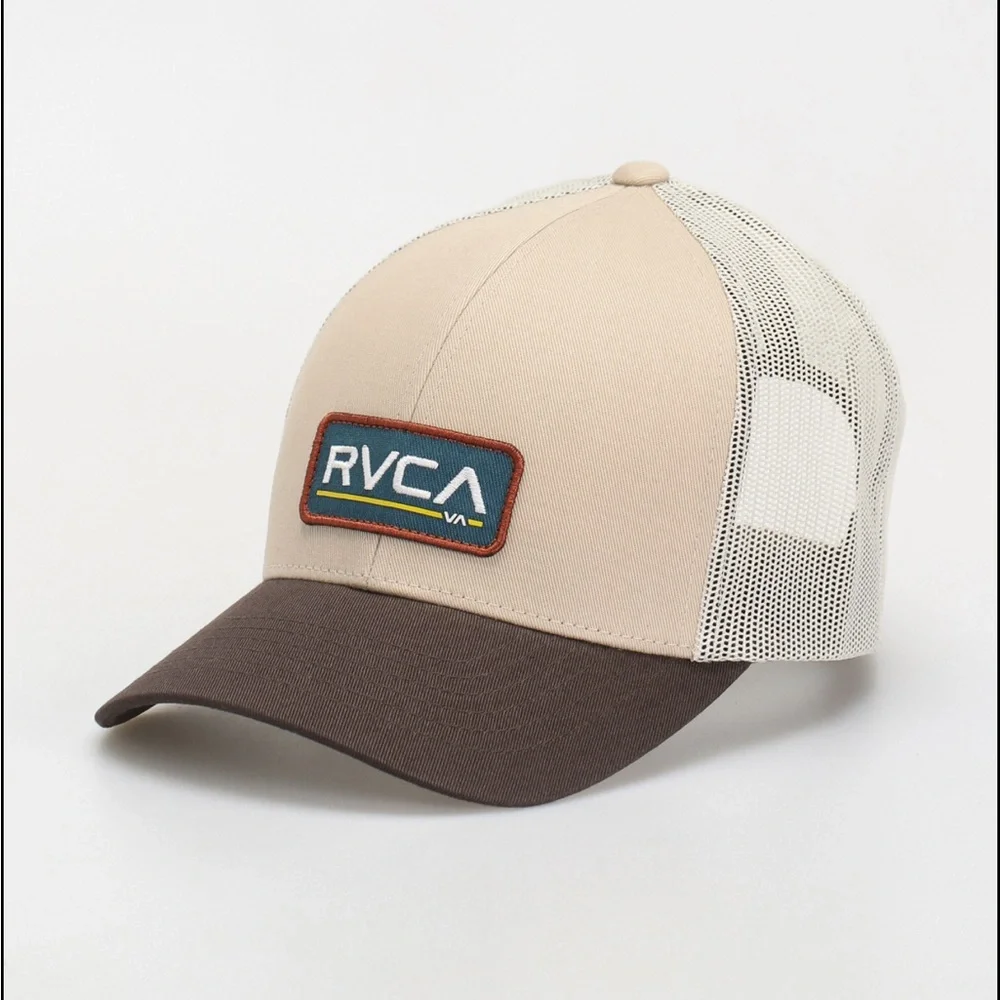 RVCA Tan and Brown Hat